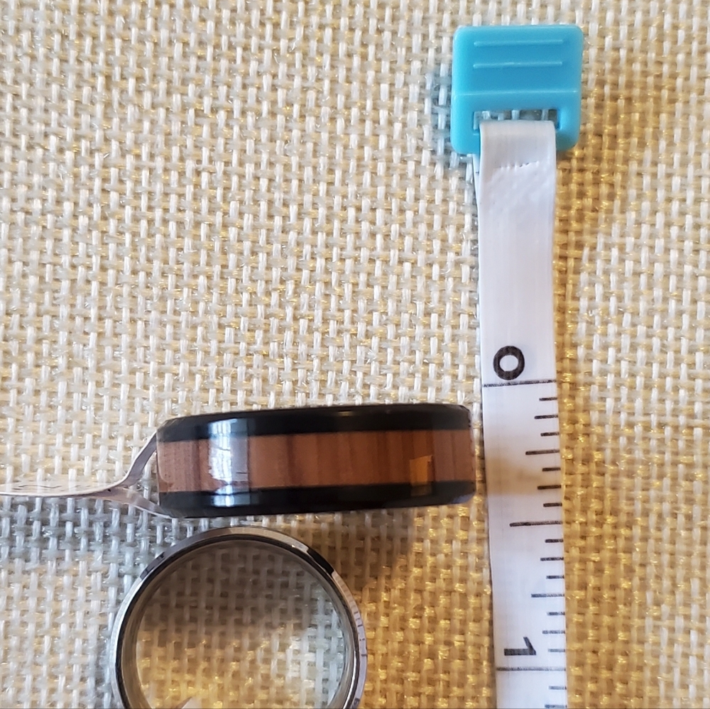 BLACK with Wood Grain Ring!!!